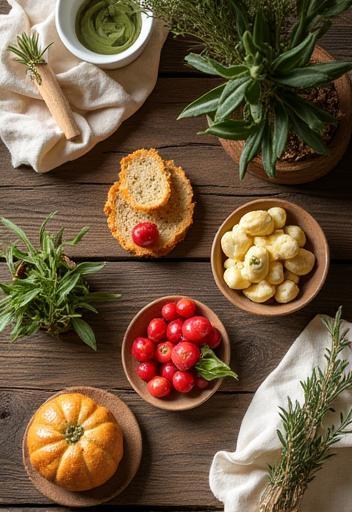 Creative product flat-lay photography